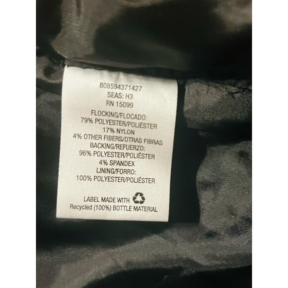 Covington Black Floral Flocked Velvet Blazer Jacket Size Large whimsigoth formal - Picture 12 of 12